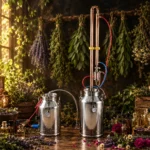 Buhar jeneratörlü esans damıtma seti, aromatik bitkiler