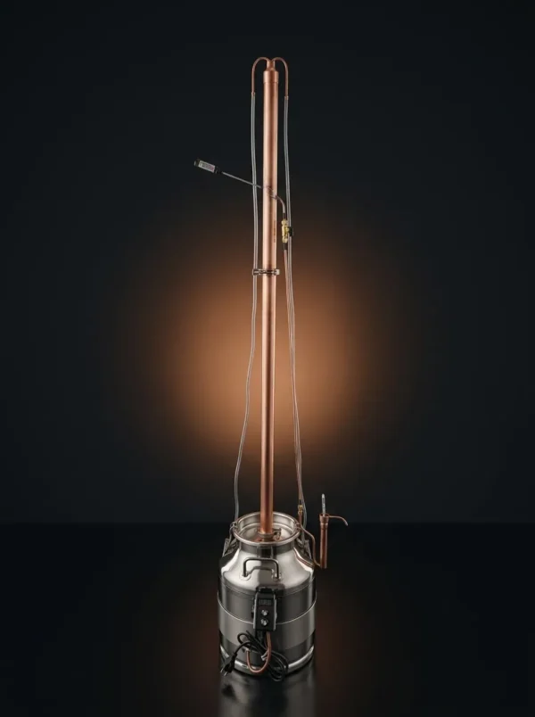 Platin Serisi 42mm Kolon Mimarisi, 1kW Eşanjör, 2500 Watt Kuşak Isıtıcı, Dimmer, Reflux Ve Pot Still Damıtma İmbiği
