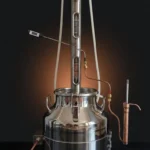 Silver Serisi 2kW Kuşak Isıtıcılı, İnox 52mm Kolon, 2kW Eşanjör Reflux Ve Pot Still Damıtma İmbiği