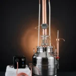 Zirkon Serisi Gözetleme Camlı, PWM Kontrollü, 2,5 kW Kuşak Isıtıcılı, 54mm Kolon, 2kW Eşanjör Reflux Ve Pot Still Damıtma İmbiği